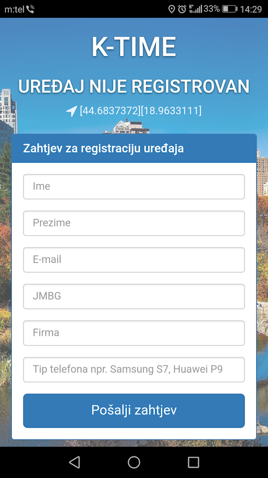 K-Time Registracija | iDEV Bijeljina